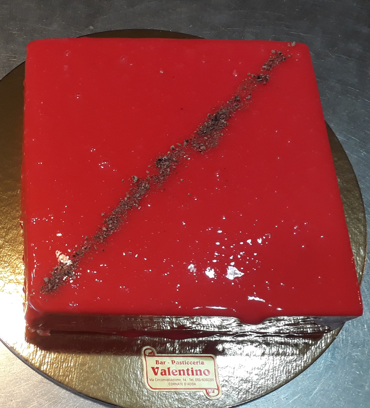 torta lampone e cioccolato mousse